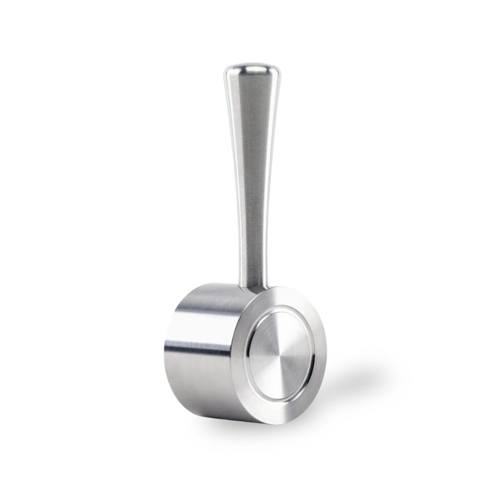 CREMA Coffee Products Replacement Steam Lever for Breville Espresso Machines | Ergonomic Stainless Steel Design | Compatible with Barista Express, Infuser, Barista Pro | Easy Grip | Silver Finish