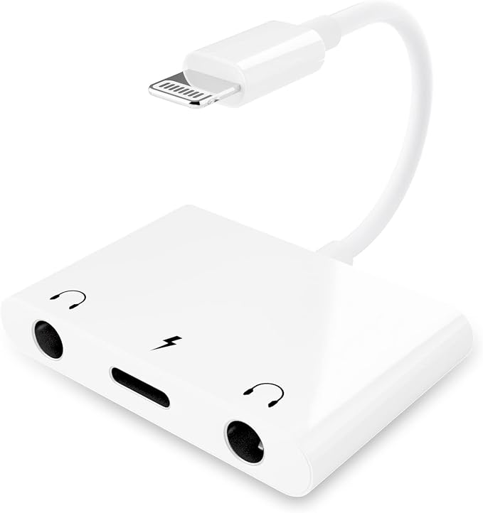 3 in 1 Dual 3.5mm Headphone Jack Adapter