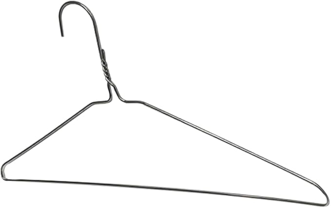 20Pcs Silver Wire Hangers for Clothes, Shirt, Wire Coat