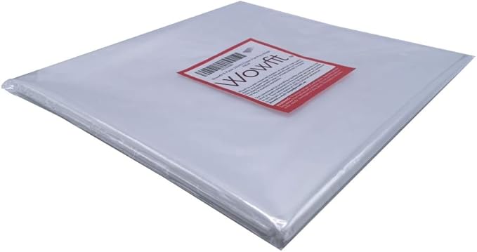 Wowfit 5 CT 32x42 inches Big Large Clear Plastic Bags Perfect for Blanket, Duvets, Pillows, Plush Toys, Comforter and Basement Storage (1.6 Mil Flat Bags, Include 5 Ties)