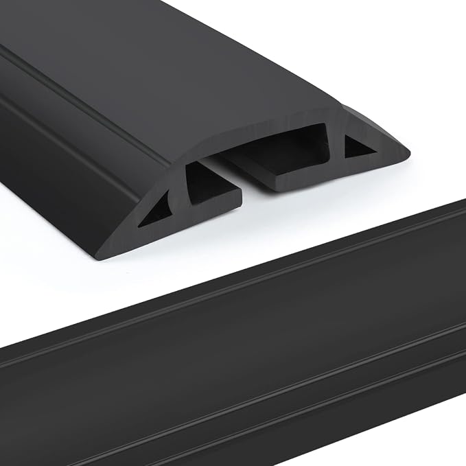 Eapele 10 ft Floor Cord Cover Heavy Duty Cable Protector, Prevent Trip Hazard