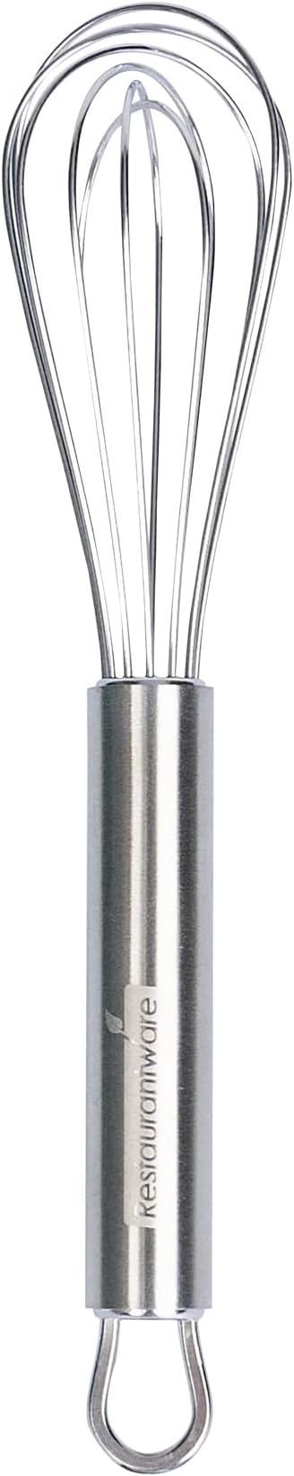 Restaurantware 12.5 in Stainless Steel Ball Whisk - 24 Pack - German Standard Egg Beater with Ergonomic Handle, Dishwasher Safe - Manual Mixer Cooking Whisk for Baking, Stirring, Sauces, Beating