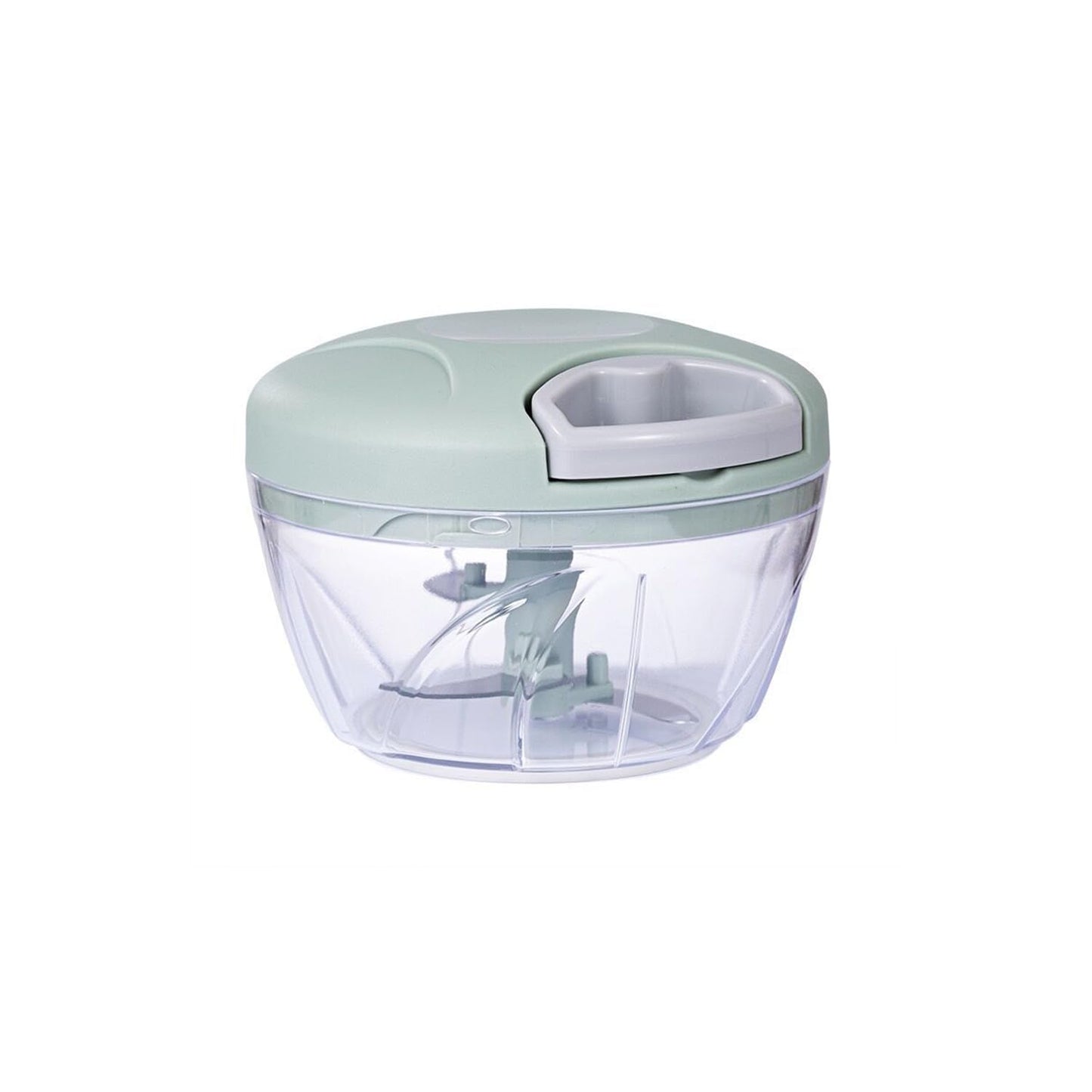 Onion Chopper, Vegetable, Garlic Chopper with Container, Kitchen Cutter,Pull String Hand Manual Food Processor Mincer Shredder for Cutting Onions Chili Ginger Seasoning Food Chopper (Green, 500ml)