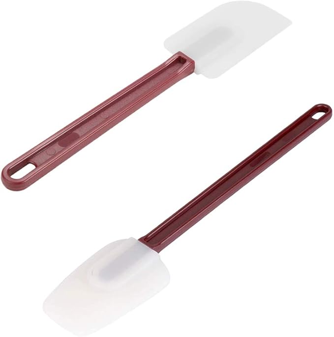 Heat Resistant Silicone Scraper Spoonula Commercial Rubber Spatula, 13.5IN