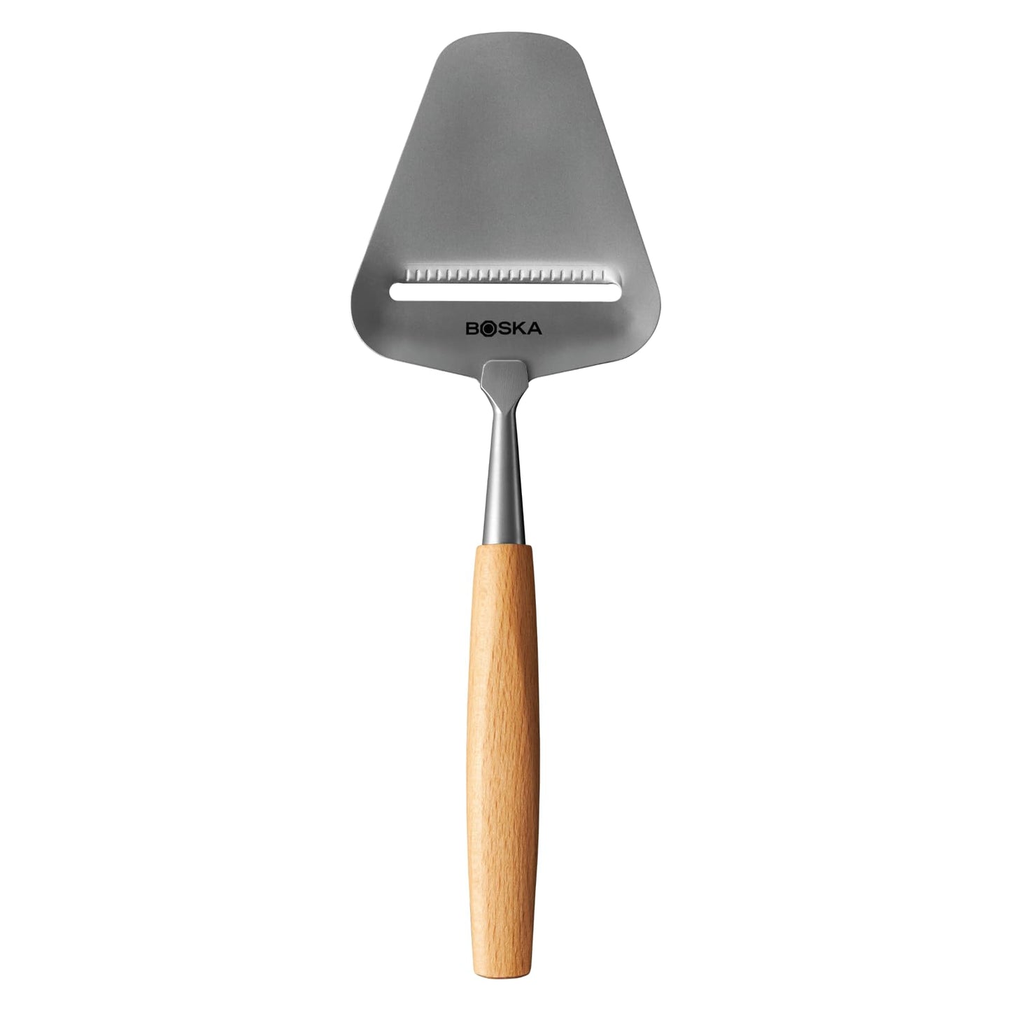 Boska Stainless Steel Cheese Slicer - Copenhagen For All Types of Cheese - Multi-Functional Cheese Slicer - Handheld Slicer - Silver Non-Stick - Dishwasher Safe - For Kitchen Cooking