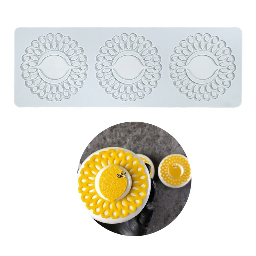 Silicone Molds 3D Hollow Leaf Chocolate Molds Honeycomb Bee Candy Mold Flower Pattern Fondant Mold Cake Topper Sugar Craft Decoration (H_Fish Bone_9.2 * 2.2 * 0.2inch)