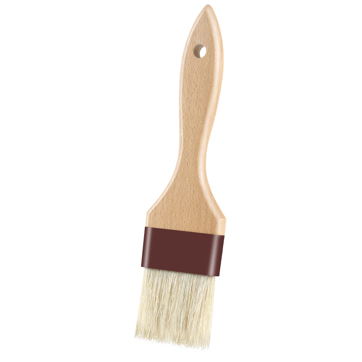 Pastry Brushes for Baking Basting Brush with Boar Bristles and Beech Hardwood Handles Culinary Oil Brush for Barbecue Butter Grill BBQ Sauce Baster Marinade Kitchen Food Cooking Brushes (1 inch)