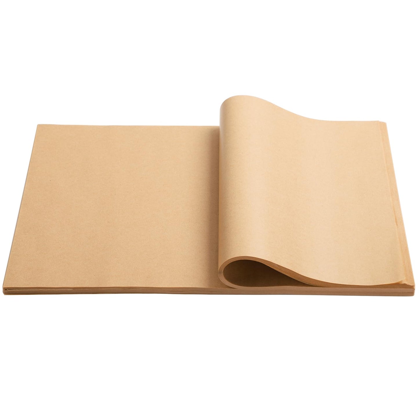 Beasea Parchment Paper Sheets for Baking, 200pcs 10x14 Inch Unbleached Precut Nonstick Heavy Duty Natural Parchment Baking Paper Sheets for Air Fryer Cooking, Grilling, Frying and Steaming