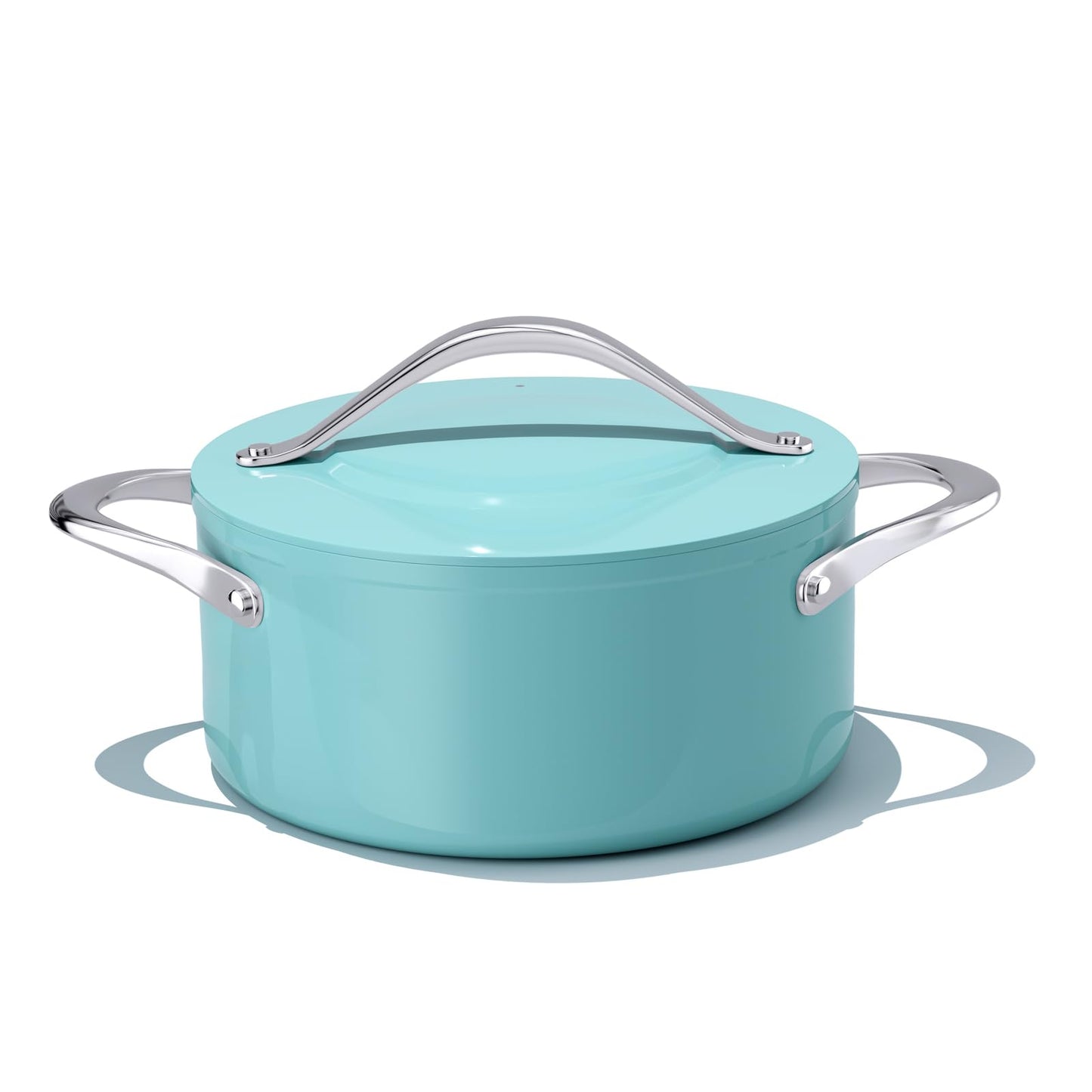 CookinCraze Ceramic Dutch Oven with Lid, 4.5 QT Nonstick Pot for Baking