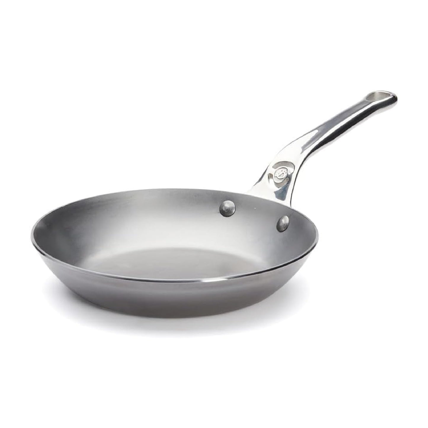 de Buyer MINERAL B Pro Carbon Steel Fry Pan - 9.5” Diameter, 6.9” Cooking Surface - Ideal for Searing, Sauteing & Reheating - Naturally Non-Stick Finish - Made in France