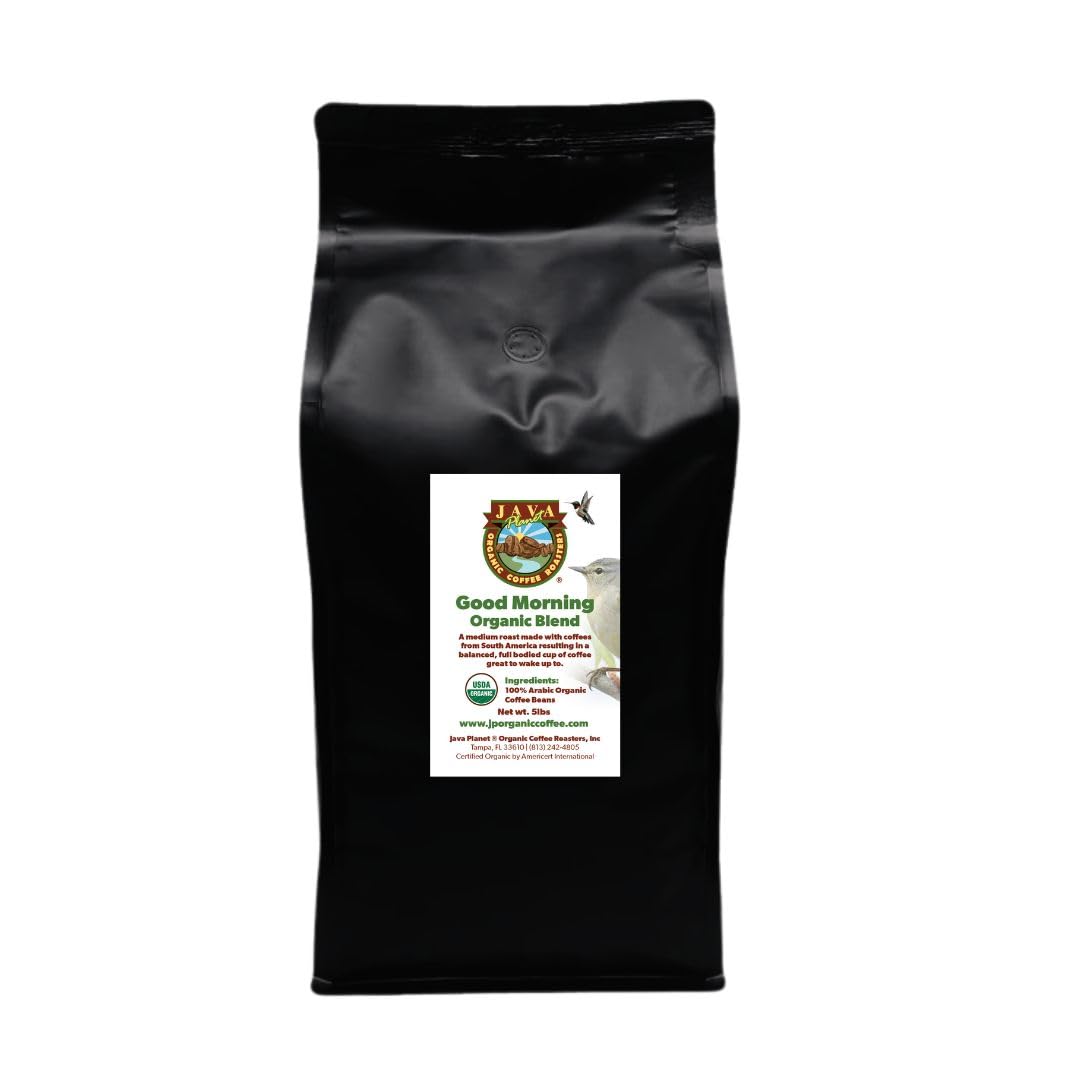 Java Planet Low Acid Organic Whole Bean Coffee, Papua New Guinea, 16 oz