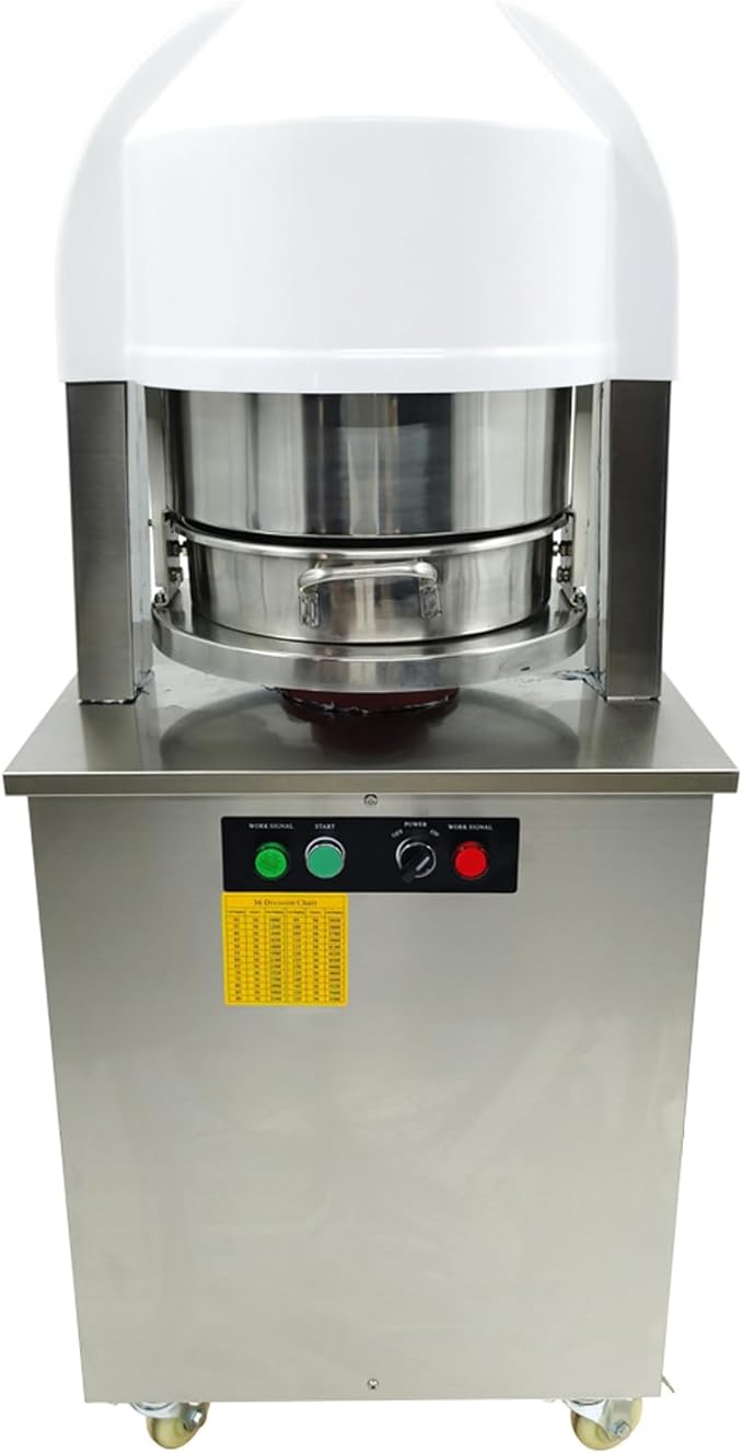 HQHAOTWU Electric Automatic Dough Divider 36pcs, Commercial Dough Dividing Cutting Machine, Stainless Steel Dough Cutter for Bakery, Pizzeria, 110V