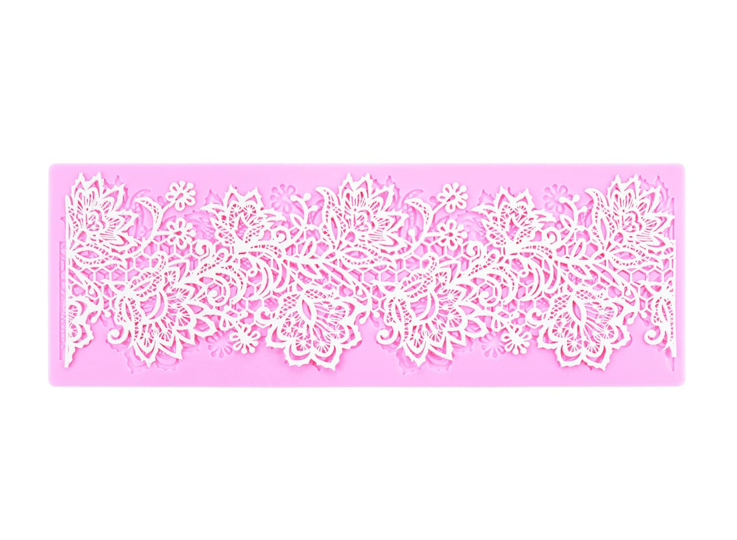 Flower Embossing Candy Silicone Mold Lace Pattern Sugar Craft Cake Decoration, Lace Mat Wedding Cake Decoration Tool