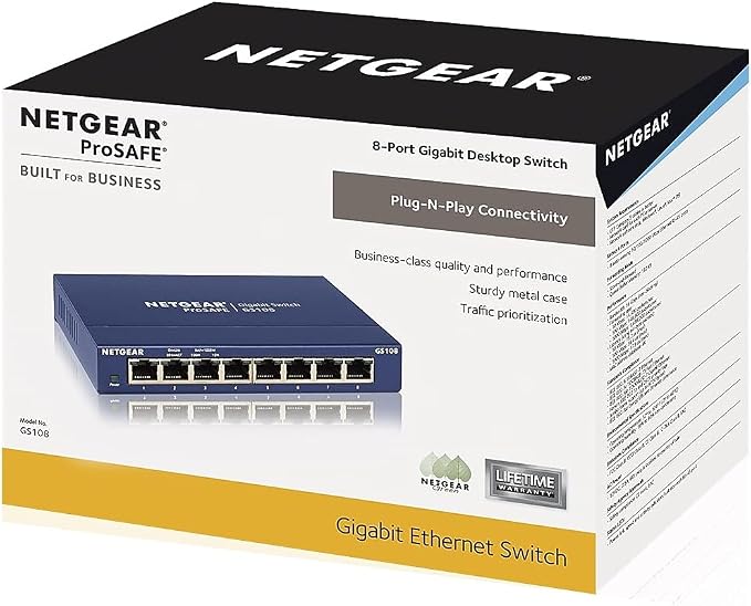 NETGEAR 8-Port Gigabit Ethernet Unmanaged Switch