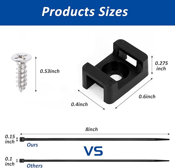 Cable Zip Tie Mounts Kit