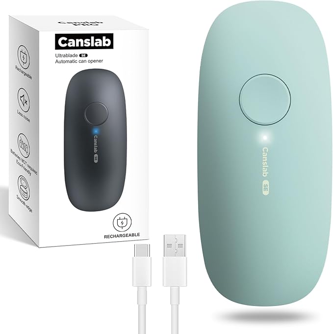 Canslab Ultrablade SE Electric Can Opener, USB-C Rechargeable, Smooth Edge
