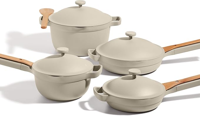 Our Place Cookware Set, 13-Piece Ceramic Nonstick Pots & Pans with Utensils