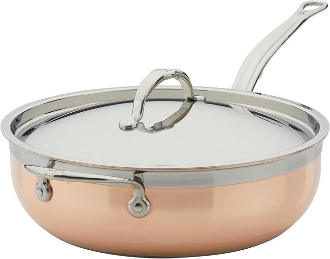 Hestan - CopperBond Collection - 100% Pure Copper Frying Pan, Induction Cooktop Compatible, 12.5-Inch