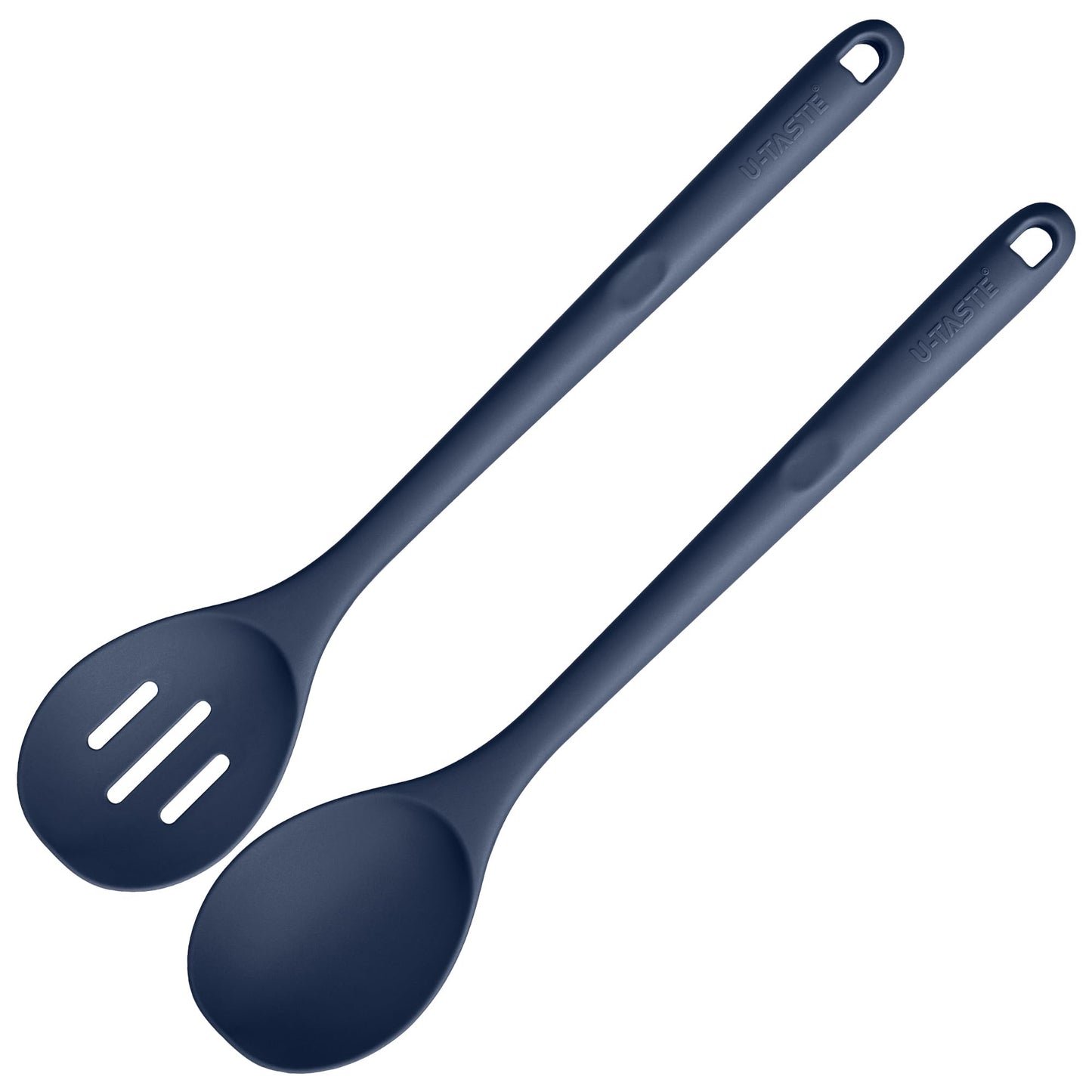 U-Taste Silicone Cooking Spoon, 13.3" Long Large Mixing Spoon, Orange
