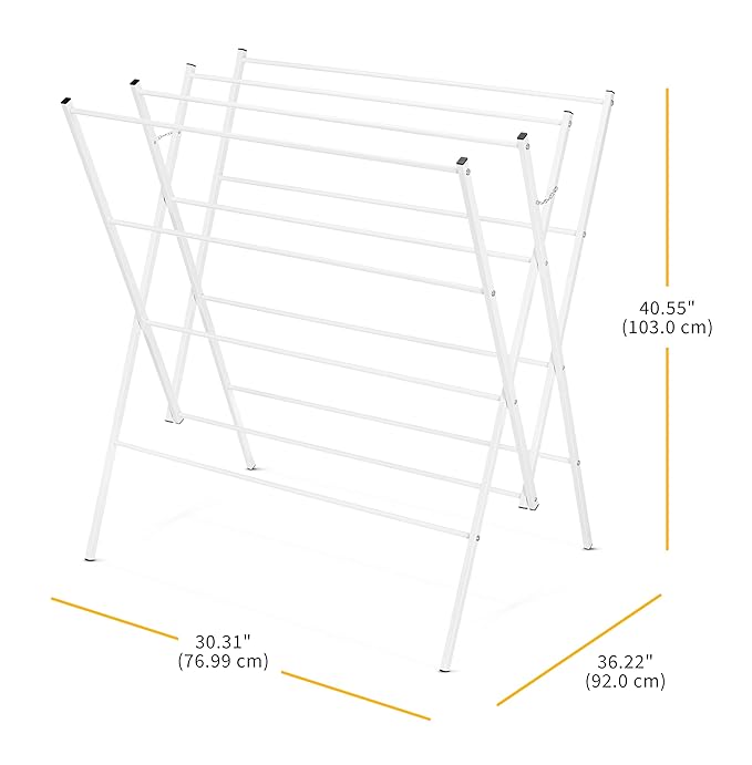 Whitmor Oversized Drying Rack - White