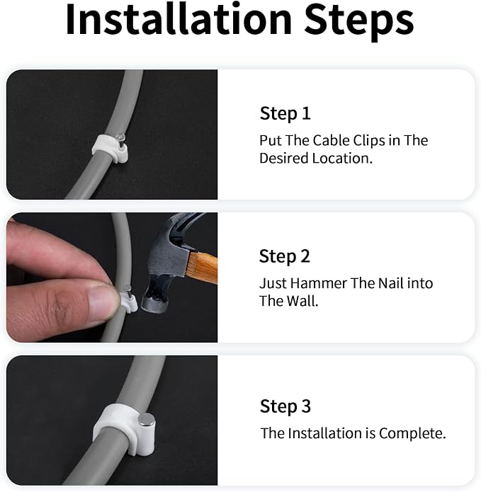 Cable Clips, Wire Wall Clips