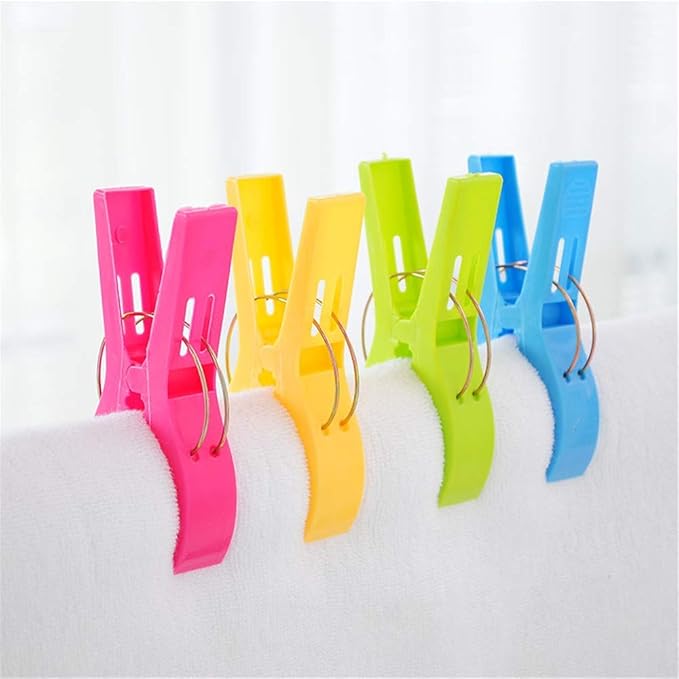 Danmu Beach Towel Clips,Beach Clips,Cruise Essentials,Towel Clips for Beach Chairs Cruise, Heavy Duty Clothes Pins-Keep Your Towel from Blowing Away, Beach Accessories for Vacation Must Haves
