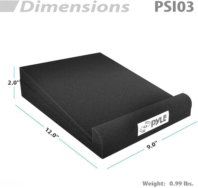 Pyle Sound Dampening Speaker Riser Foam