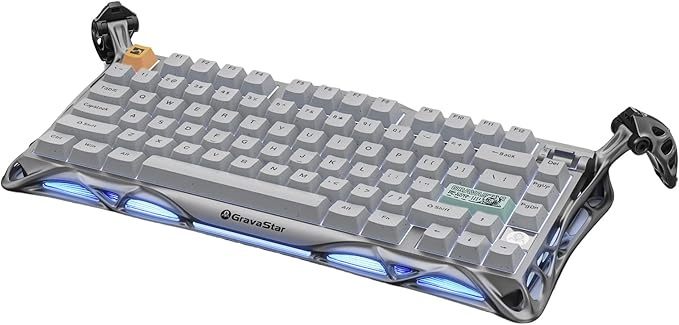 GravaStar Mercury K1 Pro Wireless Gaming Keyboard, Aluminum Alloy, 75% Layout