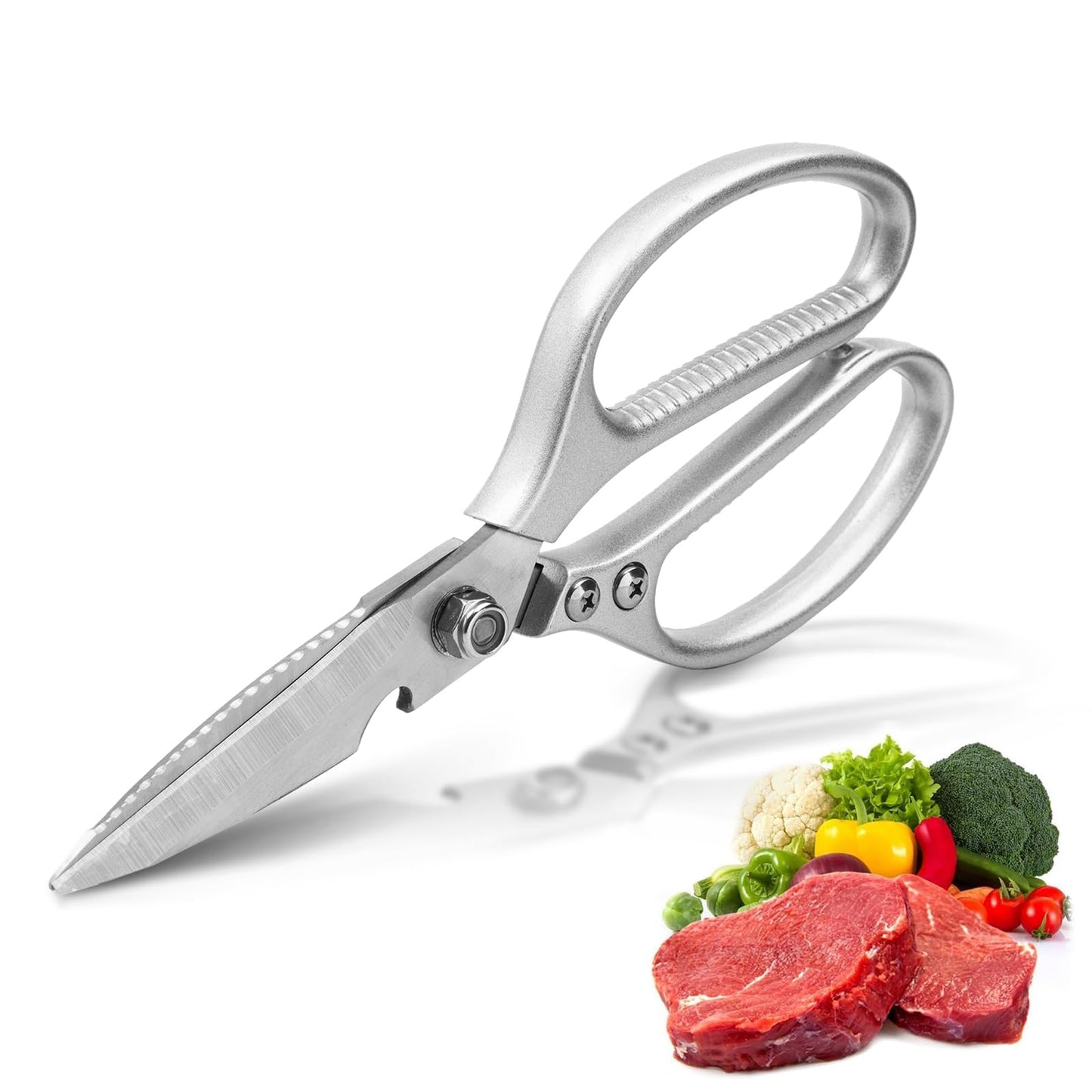 8.5”Kitchen Shears for Food Chef Scissors Heavy Duty Culinary Scissors
