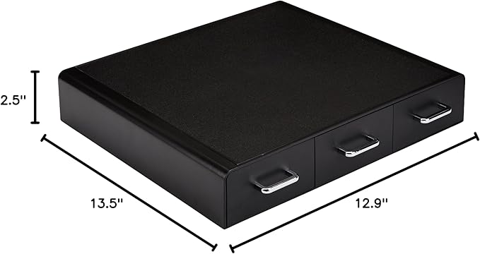 Amazon Basics Coffee Pod Storage Drawer for K-Cup Pods, 36 Pod Capacity, Black (Pack of 6)