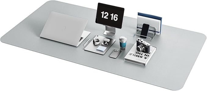 YSAGi Non-Slip Leather Desk Pad XL Size, Waterproof Laptop Computer Desk