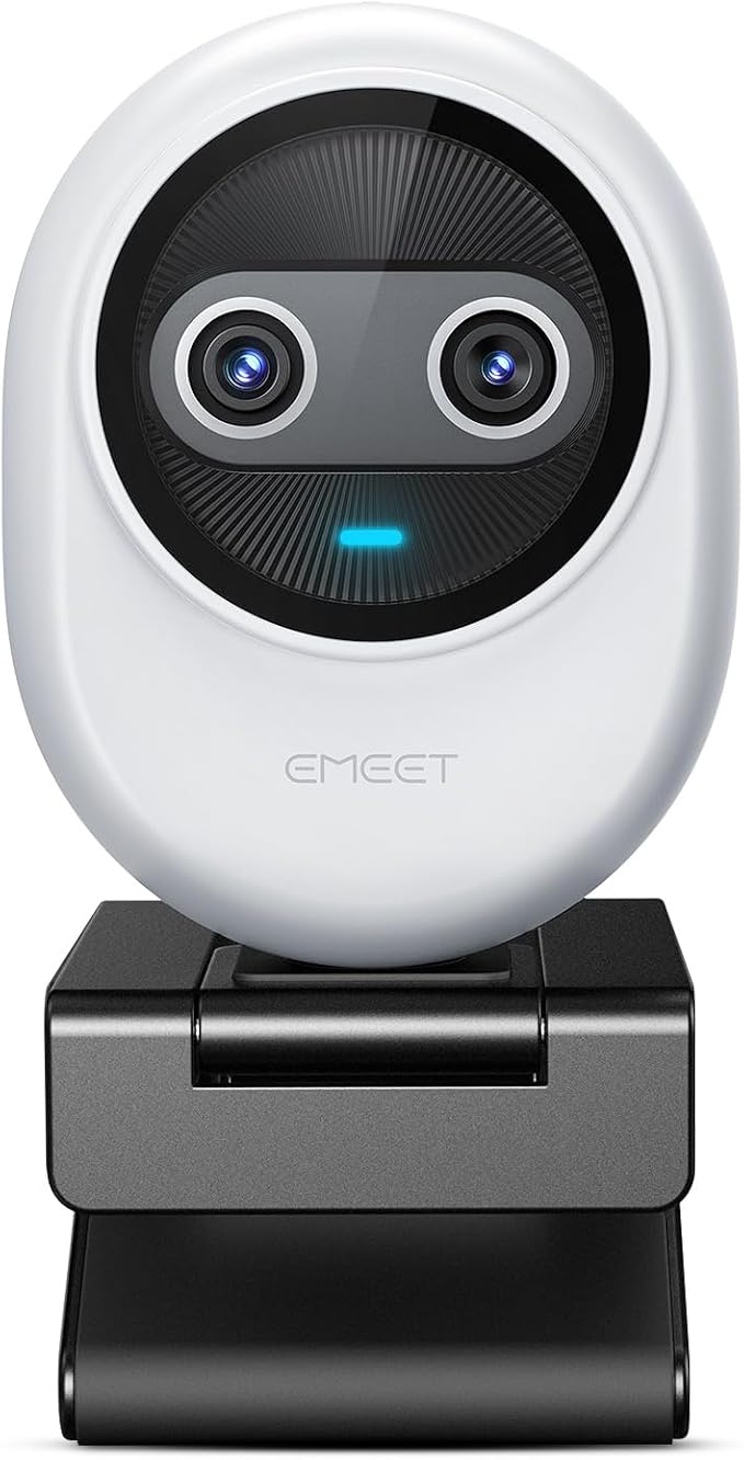 EMEET Piko 4K Webcam for Streaming, World’s 1st Dual-Camera AI-Powered 4K