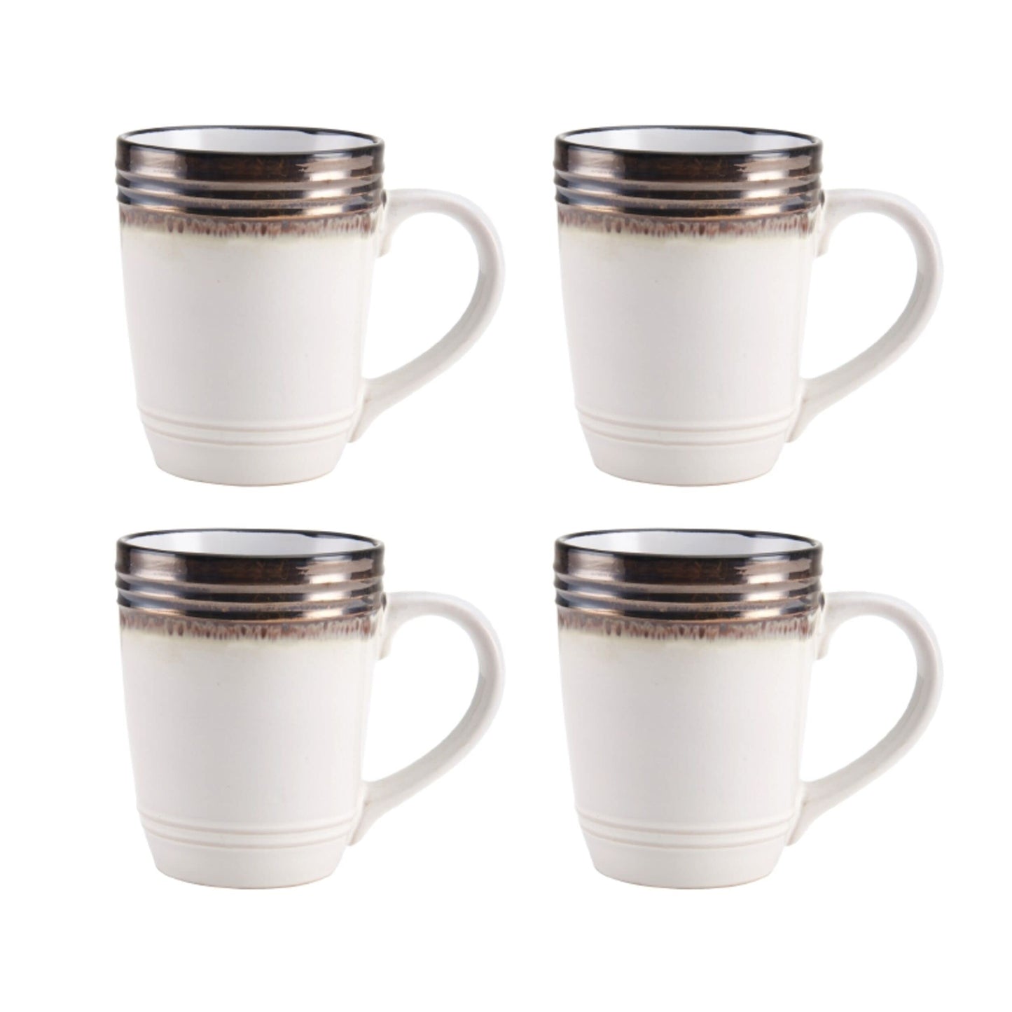 Gourmet Basics by Mikasa Bailey 16 Piece Dinnerware Set, Service for 4, Cream