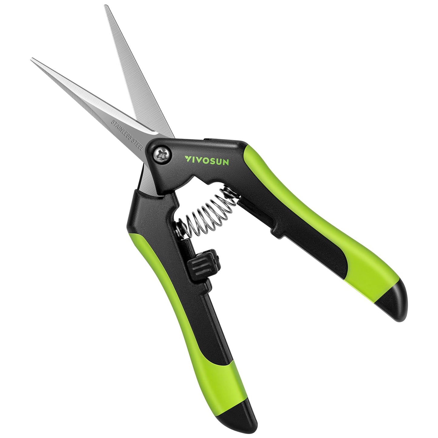 VIVOSUN 6.5 Inch Garden Scissors, Orange Pruning Shears for Plants, 6-Pack