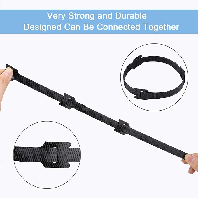 60 PCS 6 Inches Reusable Cable Ties, Adjustable Cord Straps Wire Organizer Cord