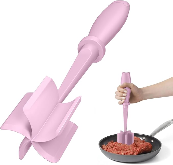 2Pack Meat Chopper Upgrade Hamburger Smasher, Masher for Ground Beef