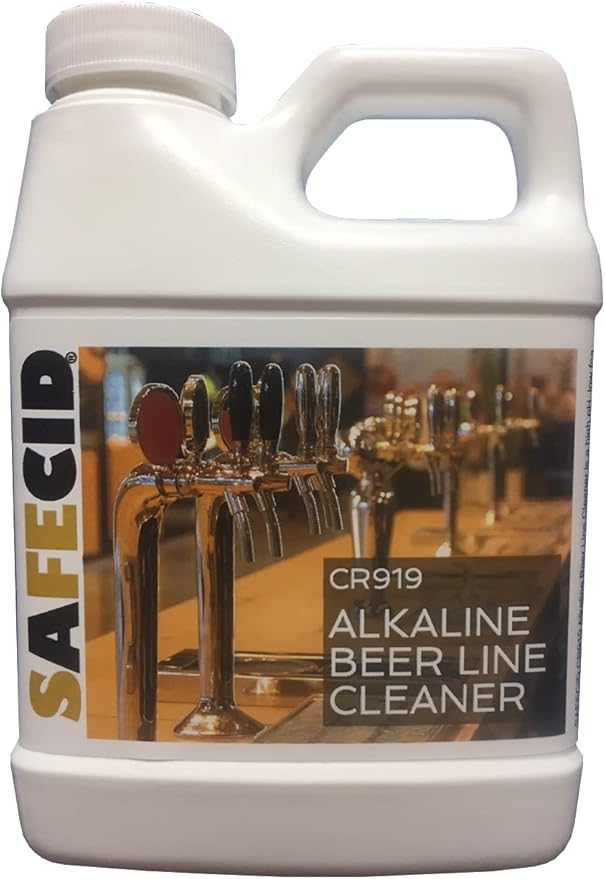 Safecid Alkaline Beer Line Cleaner 32 Fl Oz - Powerful & Safe - Biodegradable Draft System Cleanser