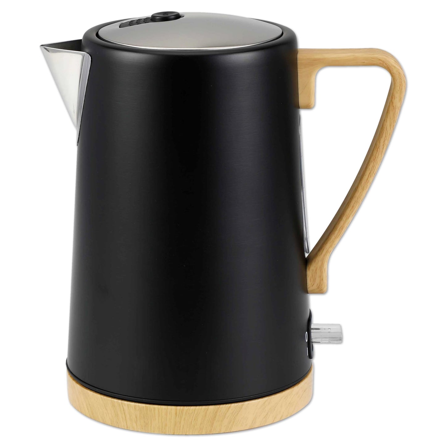 1.0L 1500W Gooseneck Electric Kettle - Stainless Steel Interior - Rapid-Boil - Auto Shut-Off, Boil-Dry Protection, Temperature Control, LED Indicator - White by The Display Guys