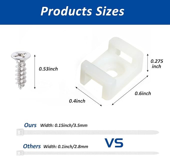 Cable Zip Tie Mounts Kit