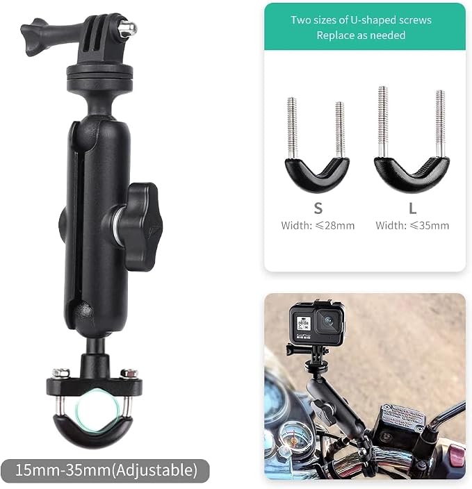 360° Rotating Sports Camera Bracket, Motorcycle Mount