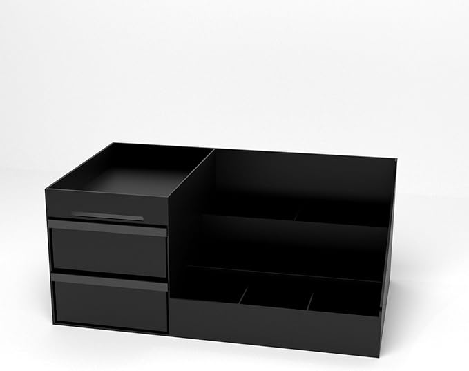 Cologne Organizer for Men, Perfume Organizer, Bathroom Counter Organziers and Storage, Black Mens Cologne Organizer, Perfume Display Stand for Vanity, Cologne Shelf for Mens Dresser, Bedroom