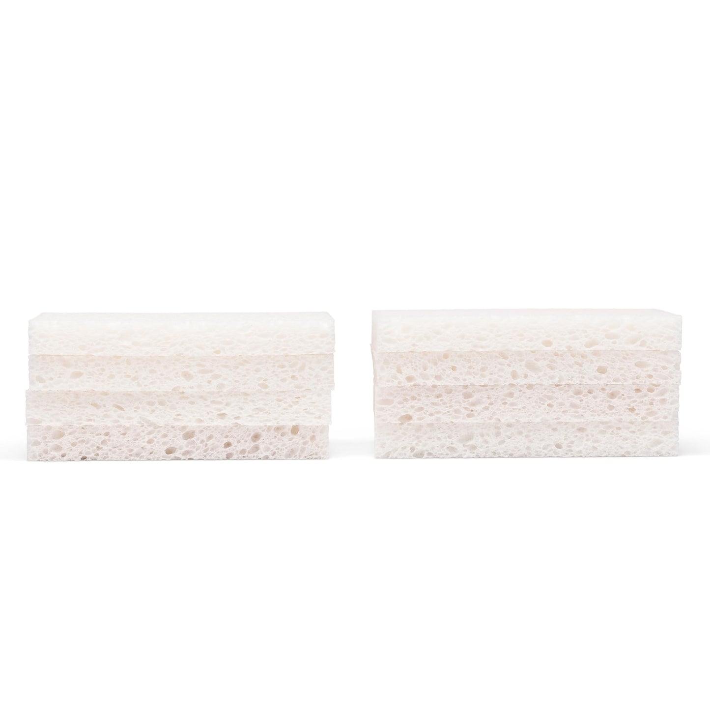 Full Circle Plain Jane, 100% Plant-Based Cellulose Sponges – Pack of 8 – Plastic-Free, Natural Sponge, No Microplastics, Safe for Nonstick Cookware