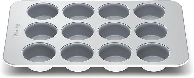 Caraway Non-Stick Ceramic-Coated 12-Cup Muffin Pan Duo