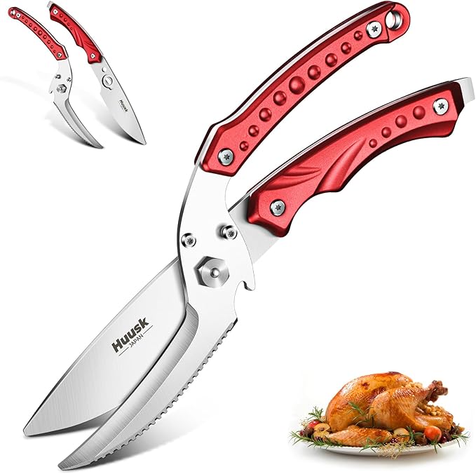 Huusk Kitchen Scissor for Food Detachable Heavy Duty Poultry Shear - Bronze