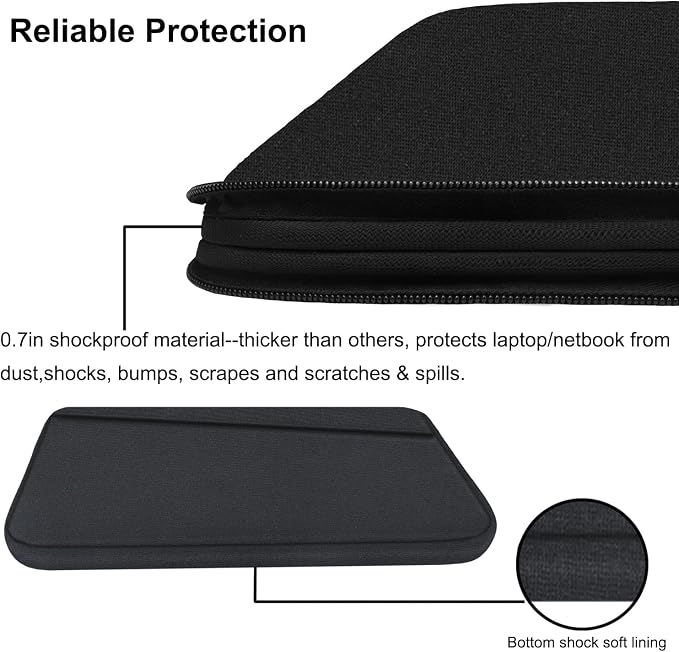 Laptop Sleeve Case 17 inch, Durable Computer Carrying Bag Protective Case