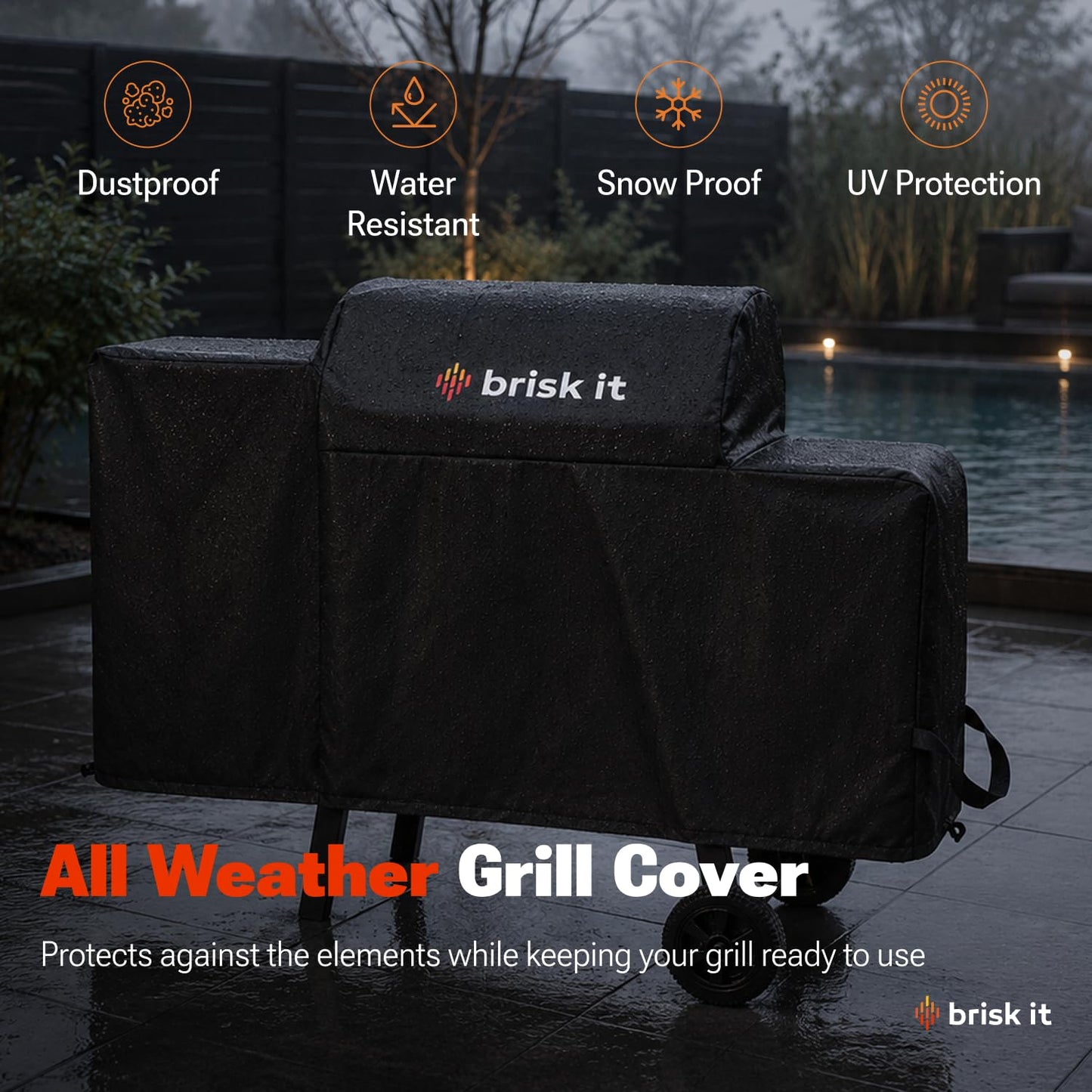 Brisk It Zelos-450 Wood Pellet Grill & Smoker, 450 Sq In, WiFi and A.I.