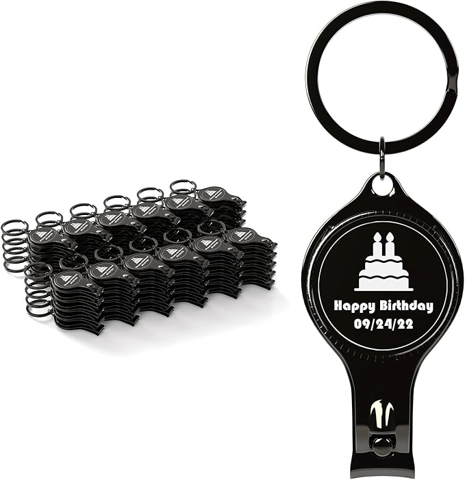20pcs Personalized 4 in 1 Multi Function Bottle Opener, Nail Clipper, Wedding Favors Brewery, Private Customized, Gold, Multitool Gifts for Men