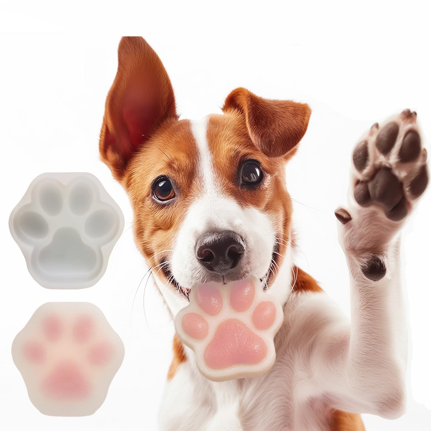 SIUPER 7.5IN Big Fish Bone Dog Cat Treat Mold 1 Pack, DIY Flavors for Puppy. Food Safe Silicone for Oven. Large Ice Cube Mold for Pet Chew, Cooling. Pets Birthday Cake Baking. Fun Gift for Dog Lover
