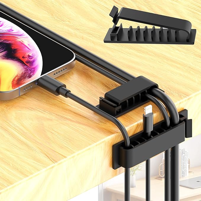 N NOROCME 192 PCS Cable Management Kit 4 Wire Organizer Sleeve, 11 Cable Holder