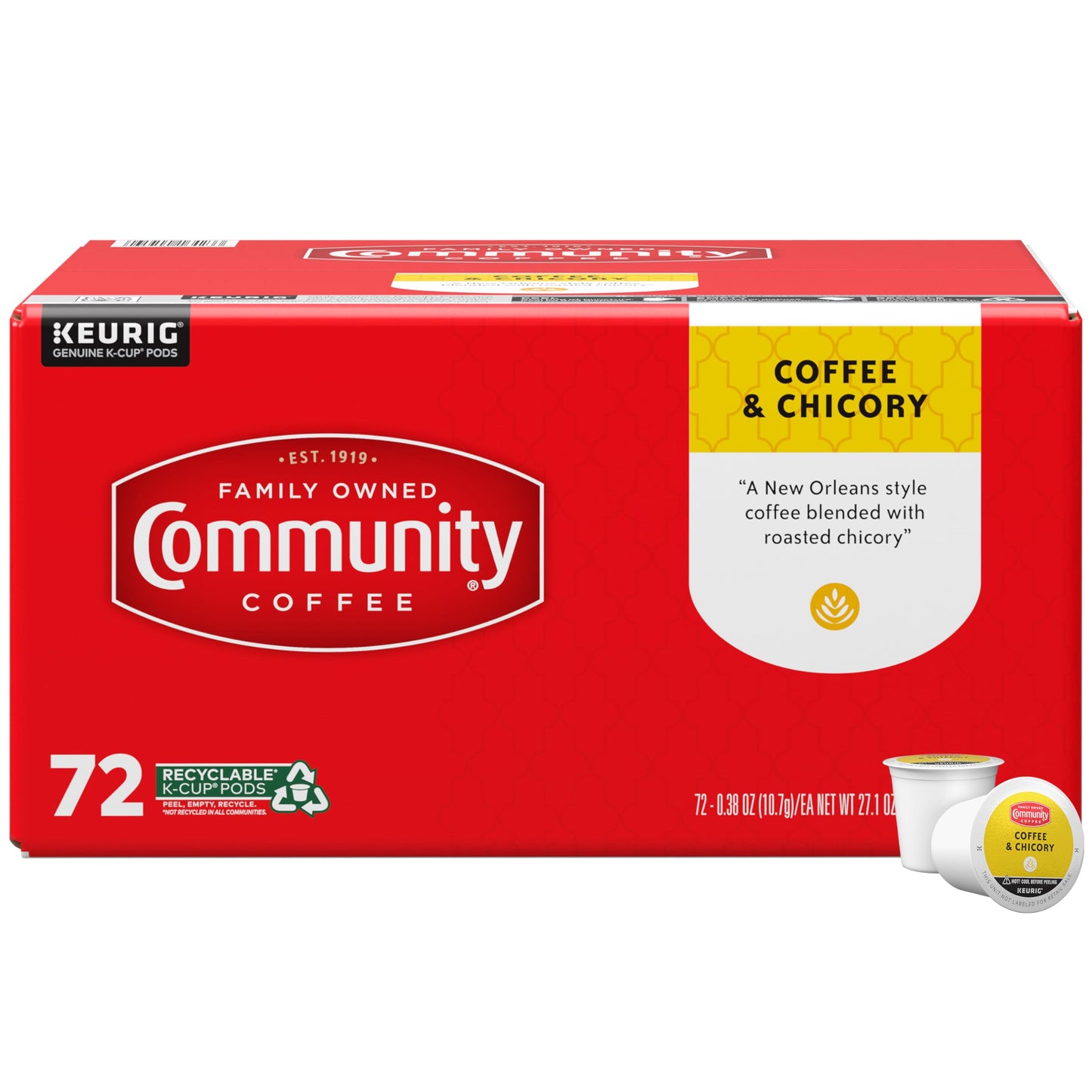 Community Coffee Grandma's Sugar Cookie Keurig K-Cup Pods, Limited Edition Holiday Flavor, Natural Ingredients, 10 Count (Pack of 6)